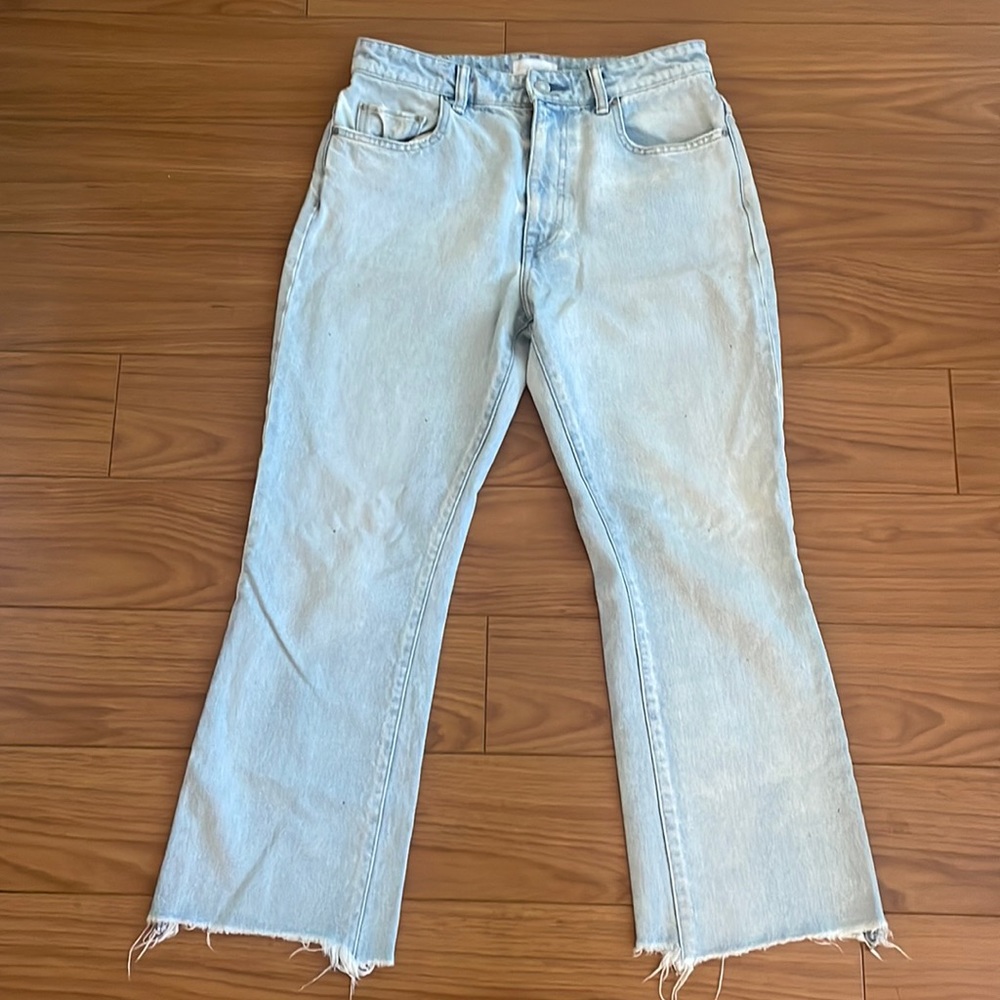 John Elliott - ankle length micro boot jean, size 26